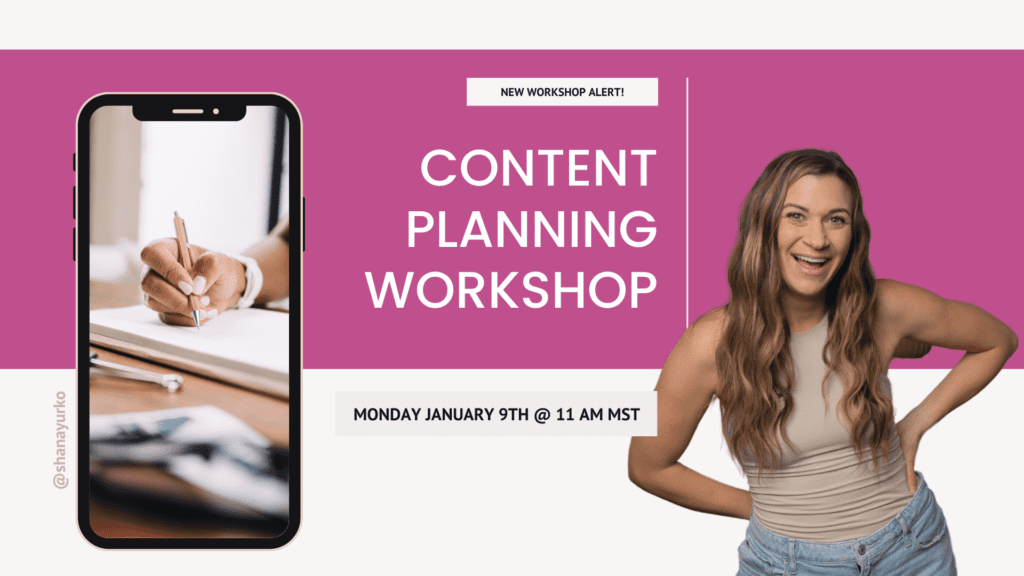 how to use youtube shorts to grow with the Content Planning Workshop